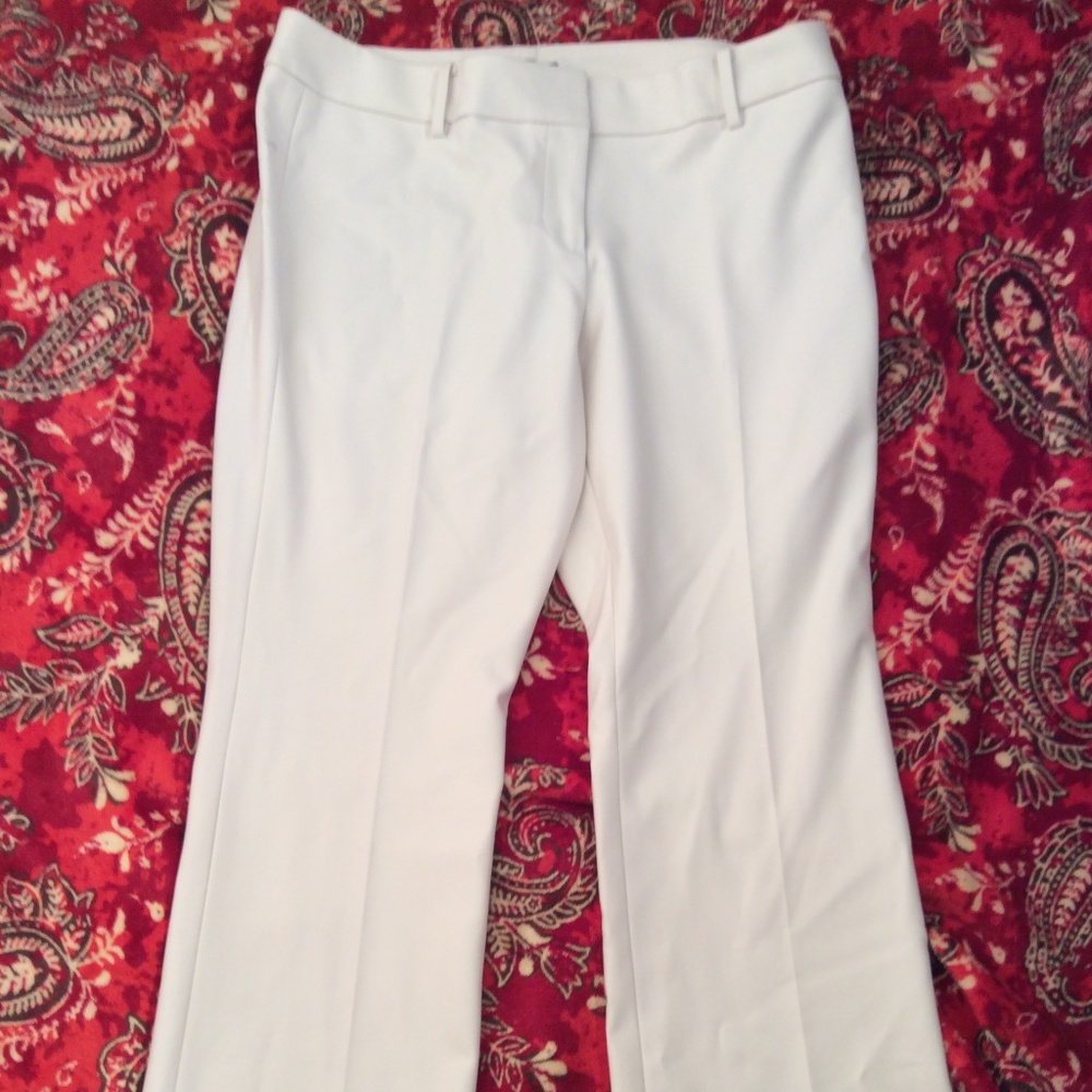 Talbots Women’s White Modern Fit Trousers/Pants Size 12P - Picture 4 of 4